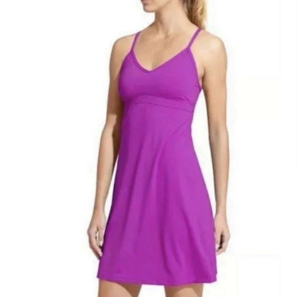 Athleta NWOT Shorebreak Swim Dress. Fuchsia XS